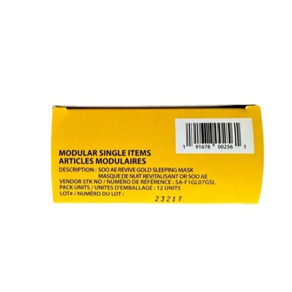Soo'AE Revive Gold Sleeping Mask Quantity Of 24 Face Glow Mask 2 Boxes Of 12 - Picture 5 of 6